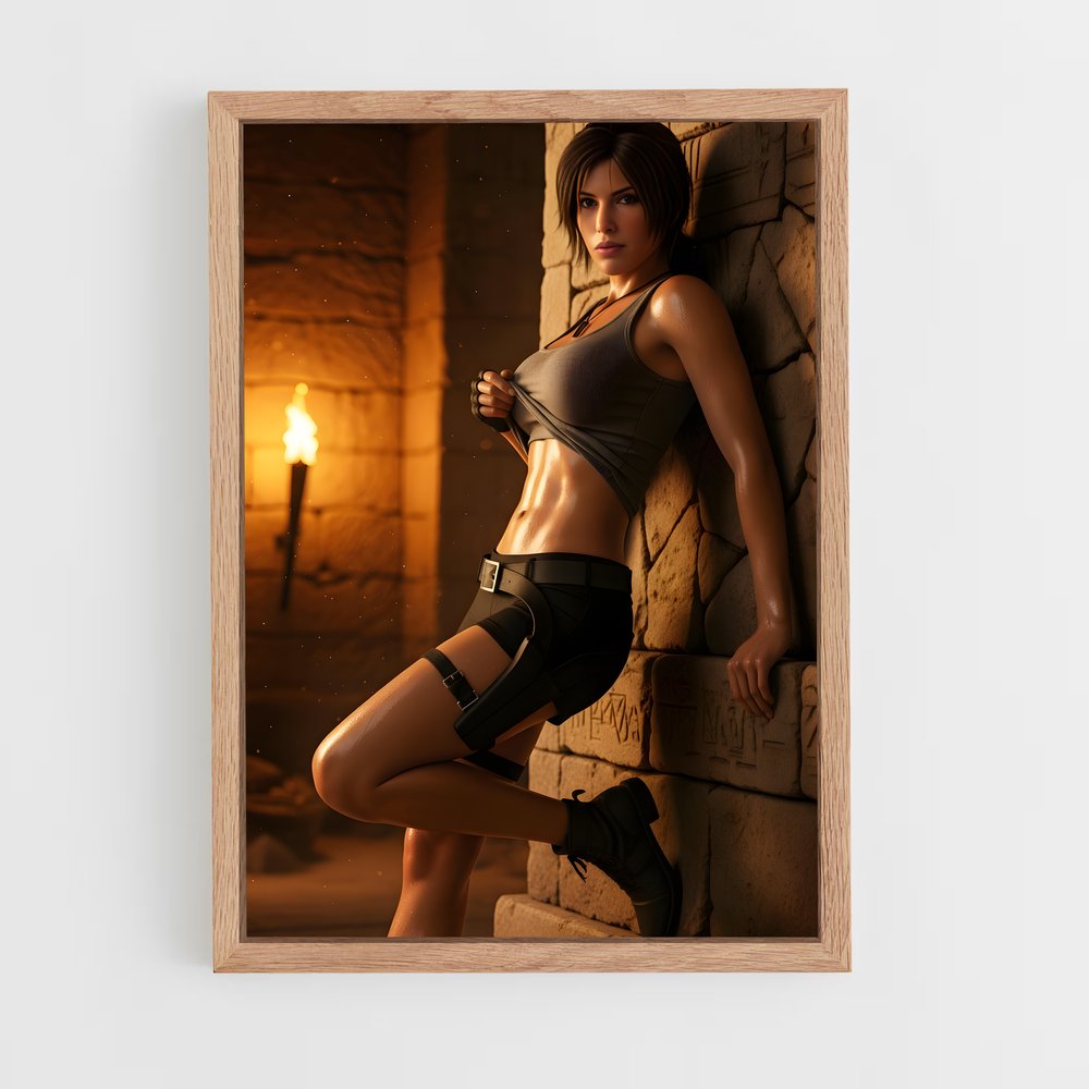 Poster Lara's Coffee Break – affiche Tomb raider (vue 4)